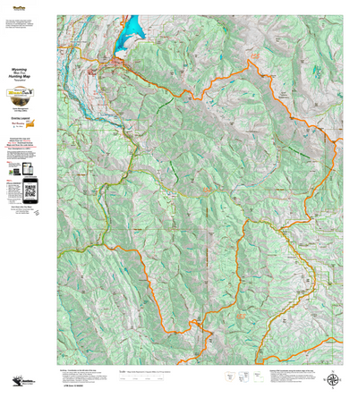 Wy Mule Deer Unit 152 Topographical Map Preview 1