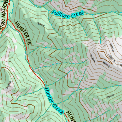 Wy Mule Deer Unit 153 Topographical Map Preview 3