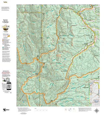 Wy Mule Deer Unit 153 with Land Ownership Preview 1