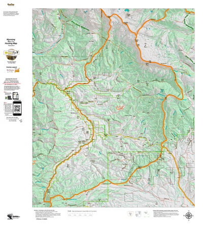 Wy Mule Deer Unit 154 Topographical Map Preview 1