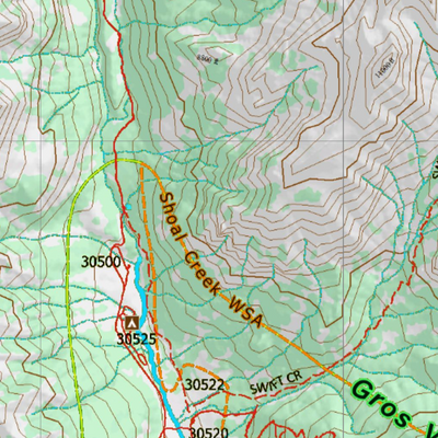 Wy Mule Deer Unit 155 Topographical Map Preview 3