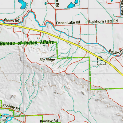 Wy Mule Deer Unit 157 Topographical Map Preview 2