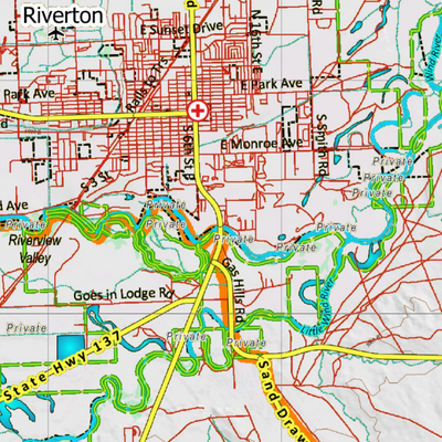 Wy Mule Deer Unit 157 Topographical Map Preview 3