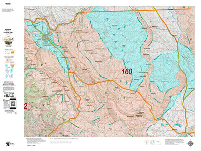 Wy Mule Deer Unit 160 Topo with Concentrations Preview 1