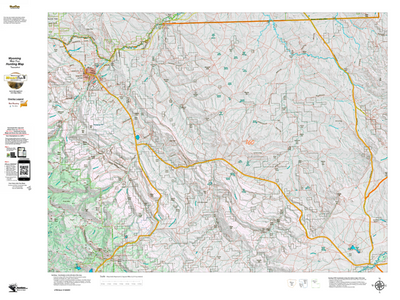 Wy Mule Deer Unit 160 Topographical Map Preview 1