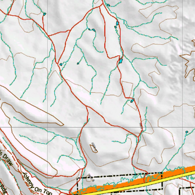 Wy Mule Deer Unit 160 Topographical Map Preview 2