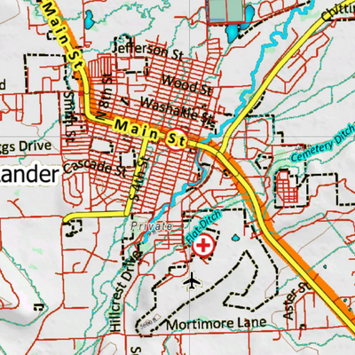 Wy Mule Deer Unit 160 Topographical Map Preview 3