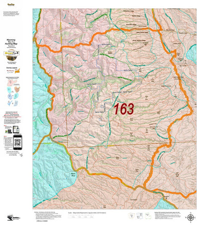 Wy Mule Deer Unit 163 Topo with Concentrations Preview 1