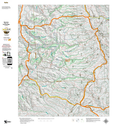 Wy Mule Deer Unit 163 Topographical Map Preview 1
