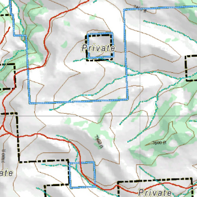 Wy Mule Deer Unit 163 Topographical Map Preview 2