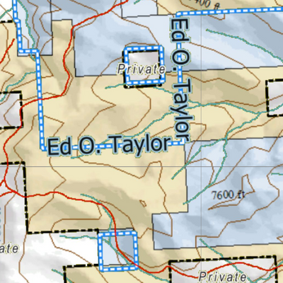 Wy Mule Deer Unit 163 with Land Ownership Preview 2