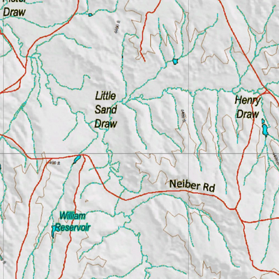 Wy Mule Deer Unit 164 Topographical Map Preview 2