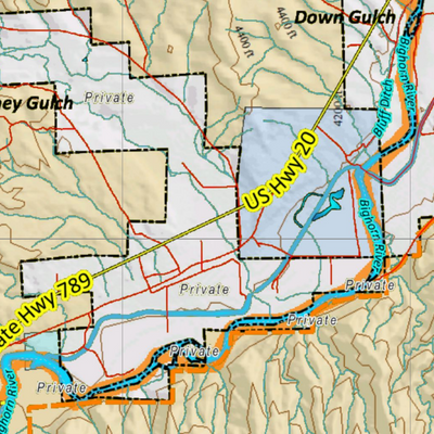 Wy Mule Deer Unit 164 with Land Ownership Preview 3
