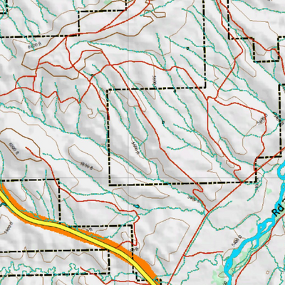Wy Mule Deer Unit 165 Topographical Map Preview 3