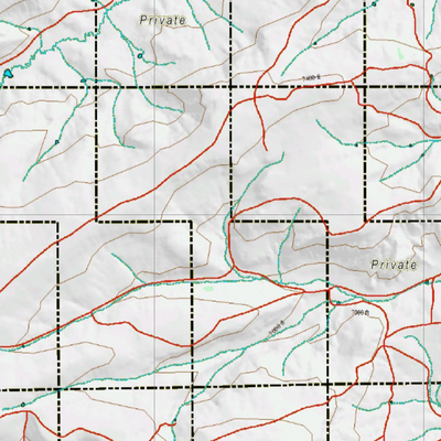 Wy Mule Deer Unit 168 Topographical Map Preview 2