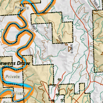 Wy Mule Deer Unit 169 with Land Ownership Preview 3
