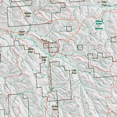 Wy Mule Deer Unit 17 Topographical Map Preview 2