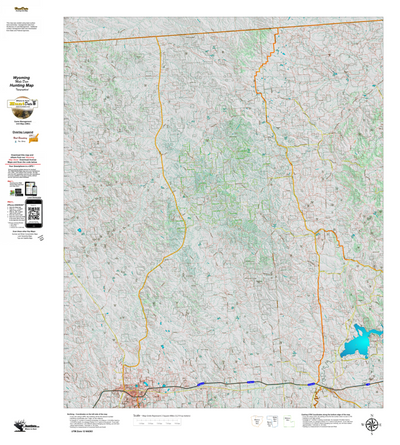 Wy Mule Deer Unit 18 Topographical Map Preview 1