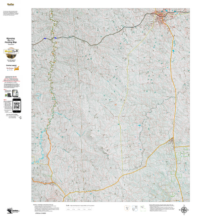 Wy Mule Deer Unit 19 Topographical Map Preview 1