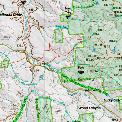 Wy Mule Deer Unit 2 Concentrations and Land Ownership Preview 2