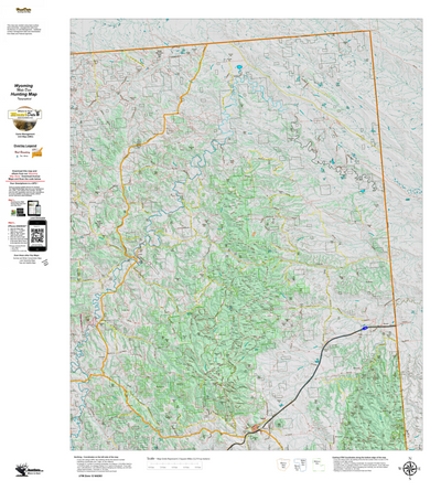 Wy Mule Deer Unit 2 Topographical Map Preview 1