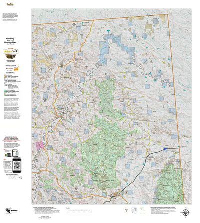 Wy Mule Deer Unit 2 with Land Ownership Preview 1