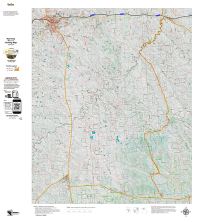 Wy Mule Deer Unit 21 Topographical Map Preview 1