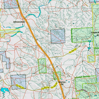 Wy Mule Deer Unit 22 with Land Ownership Preview 3