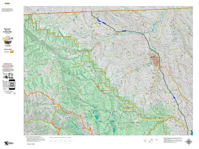 Wy Mule Deer Unit 24 Topographical Map Preview 1
