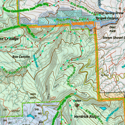 Wy Mule Deer Unit 25 Concentrations and Land Ownership Preview 3