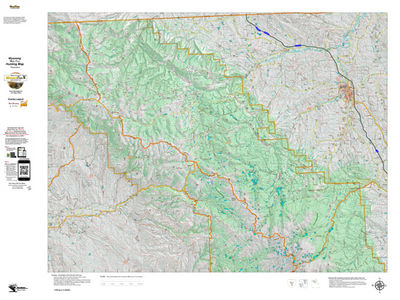 Wy Mule Deer Unit 25 Topographical Map Preview 1