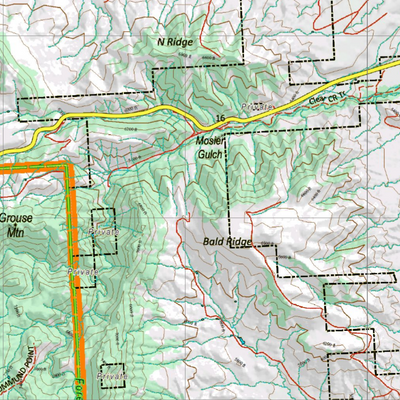 Wy Mule Deer Unit 26 Topographical Map Preview 3