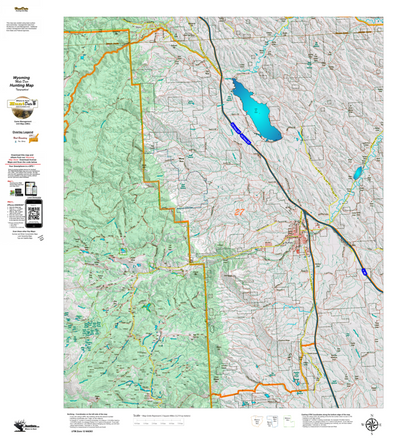 Wy Mule Deer Unit 27 Topographical Map Preview 1