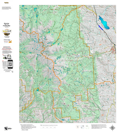 Wy Mule Deer Unit 28 Topographical Map Preview 1