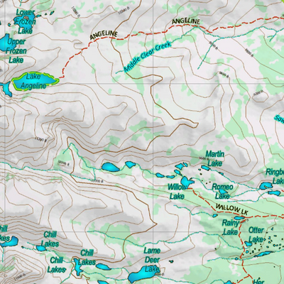 Wy Mule Deer Unit 28 Topographical Map Preview 2