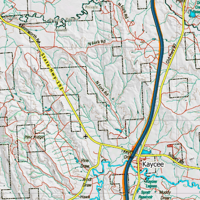 Wy Mule Deer Unit 29 Topographical Map Preview 3