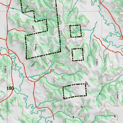 Wy Mule Deer Unit 3 Topographical Map Preview 2
