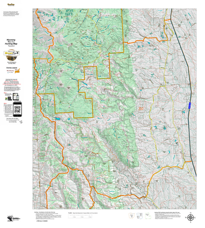 Wy Mule Deer Unit 30 Topographical Map Preview 1