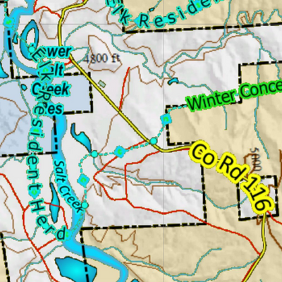 Wy Mule Deer Unit 31 Concentrations and Land Ownership Preview 3