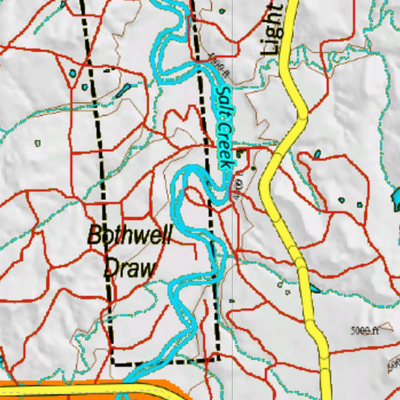 Wy Mule Deer Unit 31 Topographical Map Preview 3