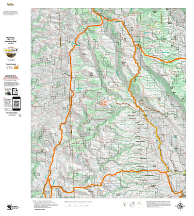 Wy Mule Deer Unit 32 Topographical Map Preview 1