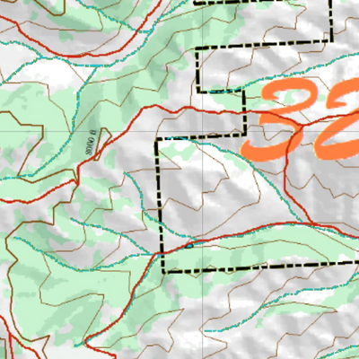 Wy Mule Deer Unit 32 Topographical Map Preview 2