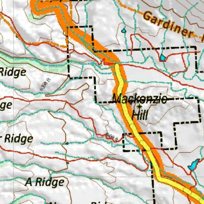 Wy Mule Deer Unit 32 Topographical Map Preview 3
