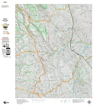 Wy Mule Deer Unit 33 Topographical Map Preview 1