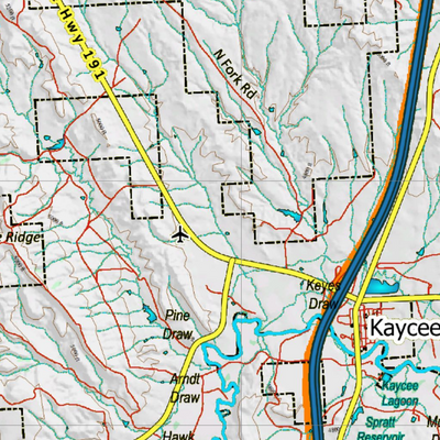 Wy Mule Deer Unit 33 Topographical Map Preview 3