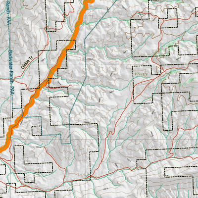 Wy Mule Deer Unit 34 Topographical Map Preview 3