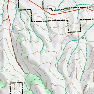 Wy Mule Deer Unit 35 Topographical Map Preview 2