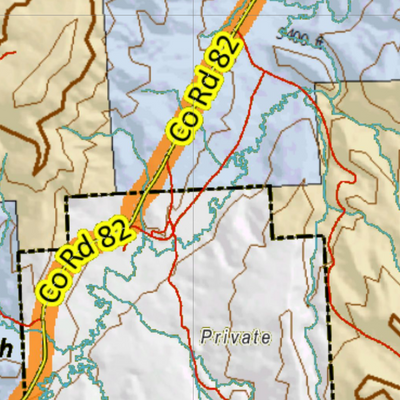 Wy Mule Deer Unit 35 with Land Ownership Preview 3