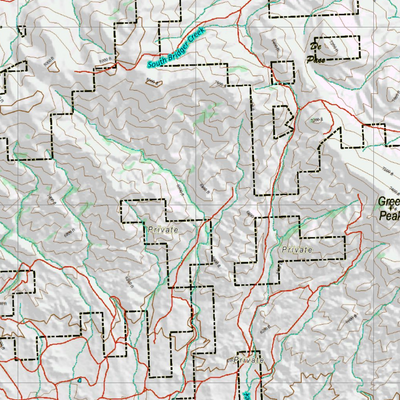 Wy Mule Deer Unit 36 Topographical Map Preview 3