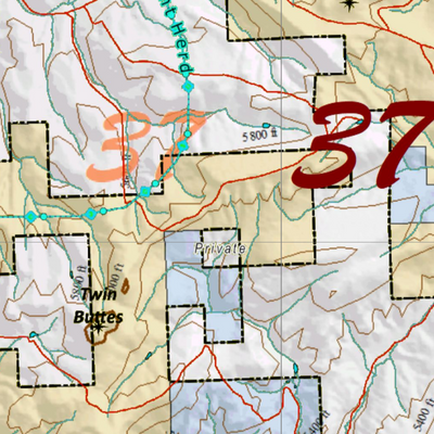 Wy Mule Deer Unit 37 Concentrations and Land Ownership Preview 2